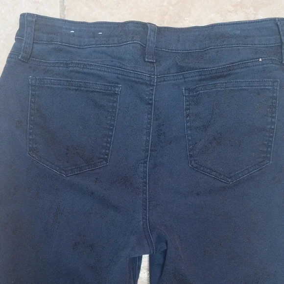 Chico's Navy With Splashs Of Black Jeans - Picture 3 of 13